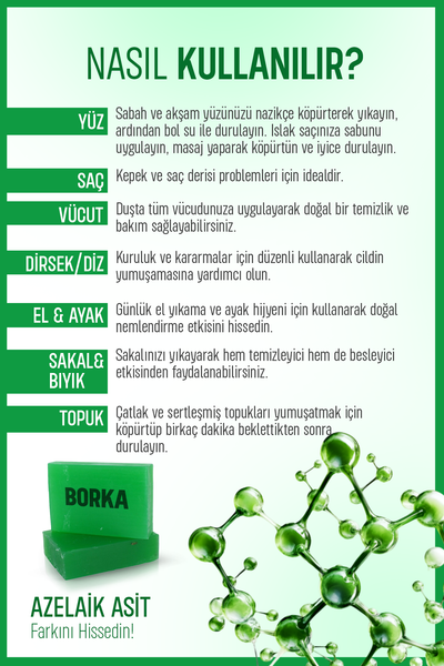 Doğal Azelaik Asit Sabun